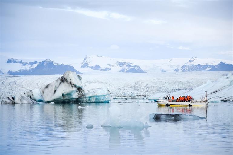 Jokulsarlon gletsjermeer IJsland