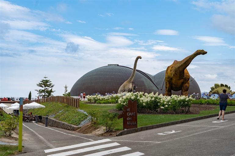 Jurassic museum van Asturië, Costa Verde, Noord-Spanje