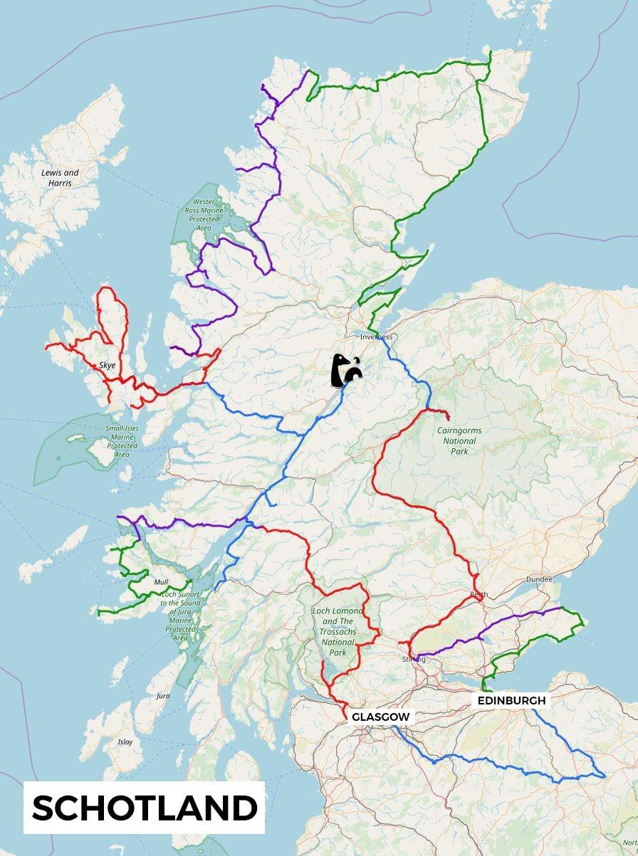 Gooey materiaal spectrum Rondreis Schotland: Complete route voor je roadtrip + kaart