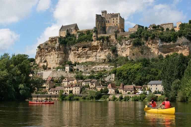 Kajakken op de Dordogne, Frankrijk 
