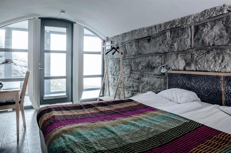 Kamer boeken in de voormalige vesting van Fårösund 