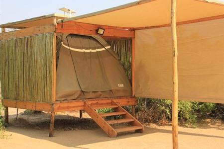 Kampeertent boeken bij Brandberg White Lady Lodge