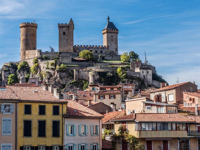 Kasteel Comtal in Foix, Pyreneeën