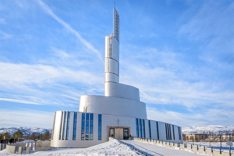Kathedraal van het Noorderlicht in Alta, Noorwegen