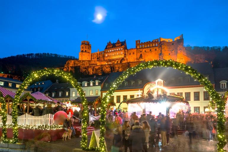 Kerstmarkt in Heidelberg bijwonen