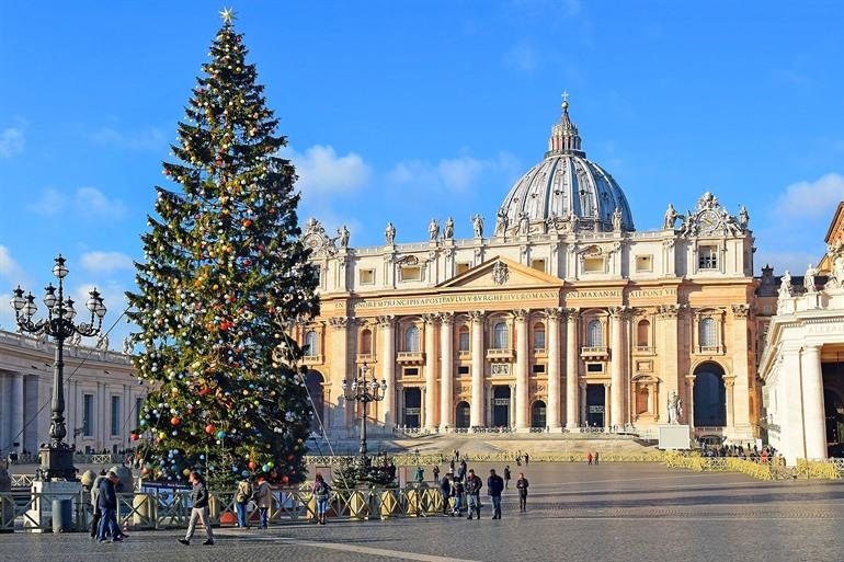 Kerstversiering voor het Vaticaan, Rome