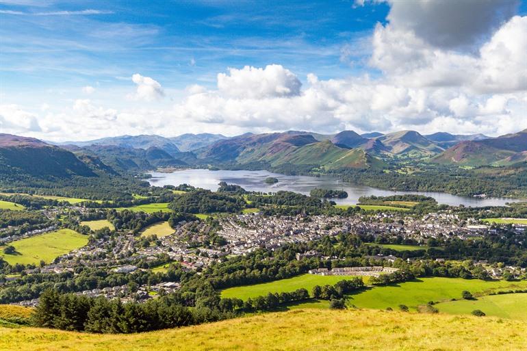 Keswick, aan de oevers van Derwentwater