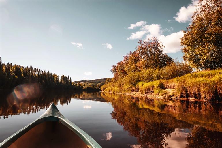 Klarälven river in Värmland, Zweden