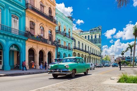 Kleurige huisjes, Cuba