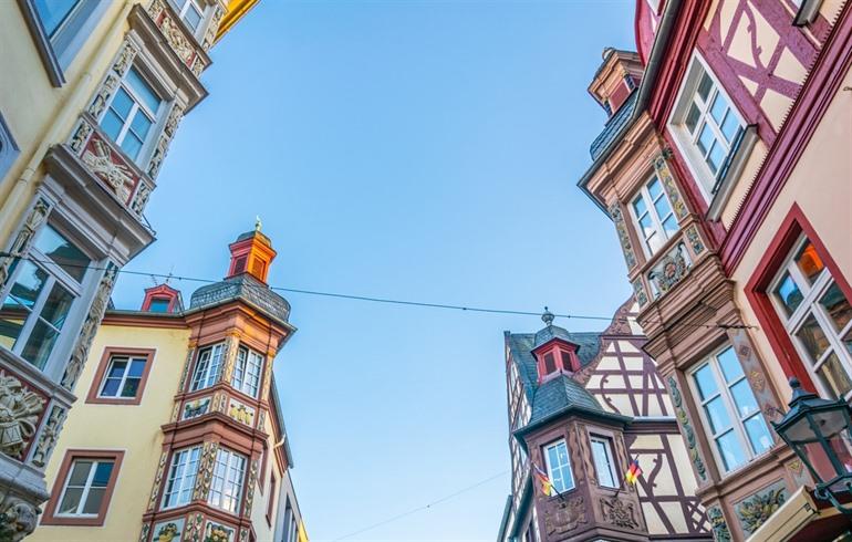 Kleurrijke gevels in Koblenz