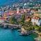Kleurrijke Lovran in de Opatija Riviera, Kroatië