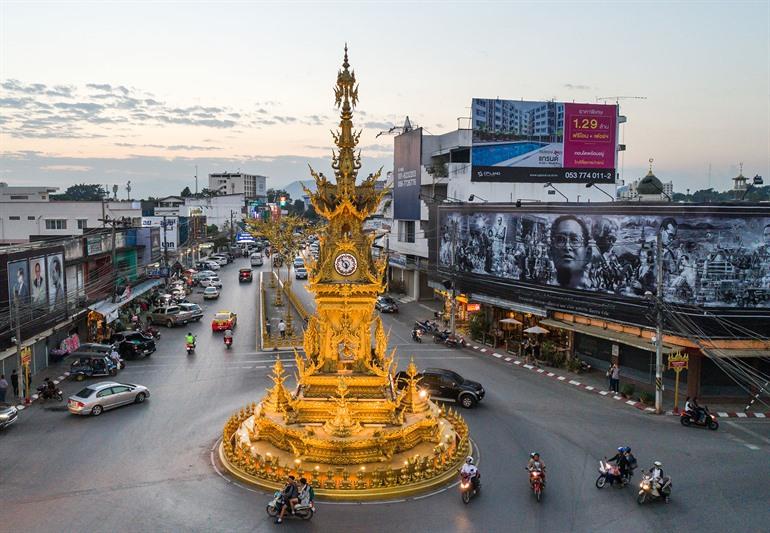 Klokkentoren van Chiang Rai, Thailand