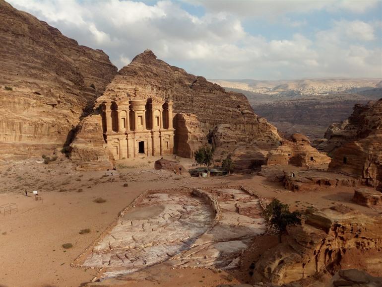 Klooster Ad Deir in de  historische site Petra, Jordanië