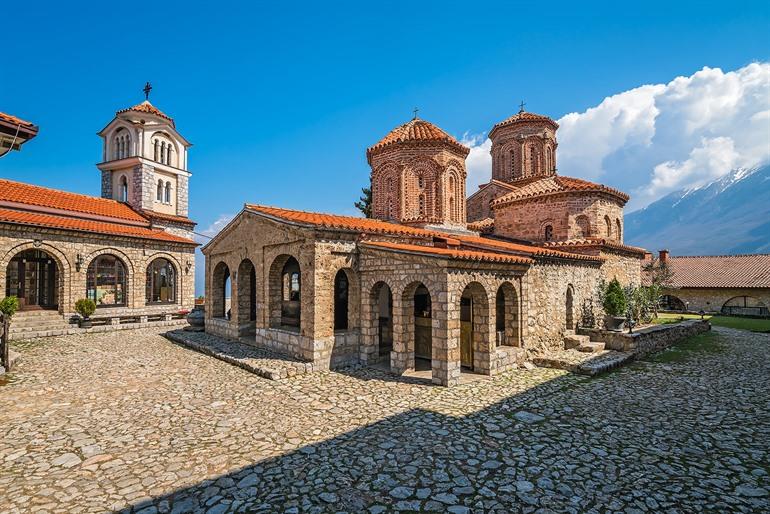 Klooster van Sveti Naum bezoeken, Noord-Macedonië