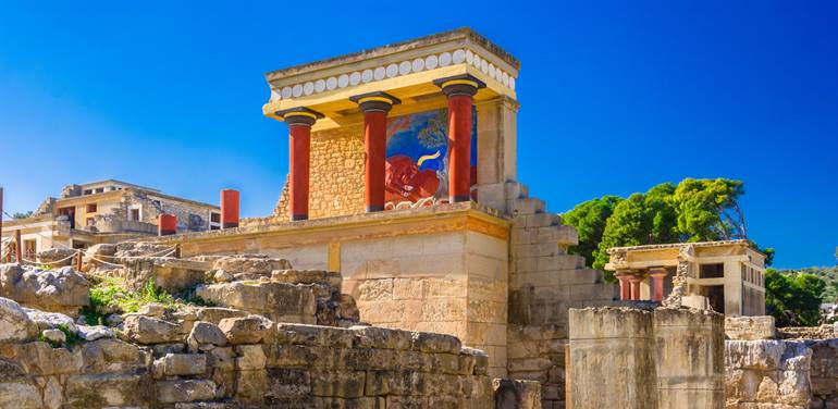 Knossos Heraklion in Kreta bezoeken