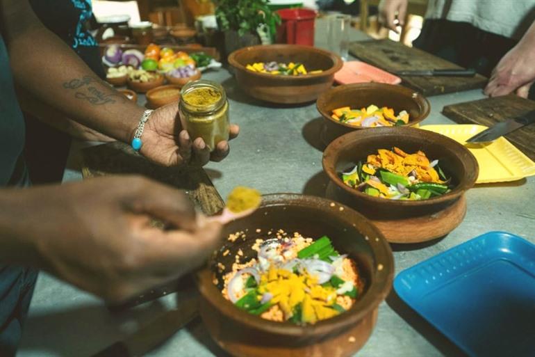 Koken in Sigiriya