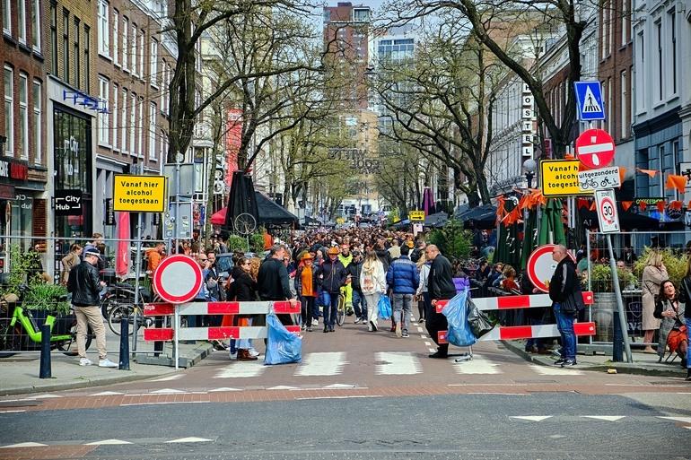 Koningsdag vieren in Rotterdam