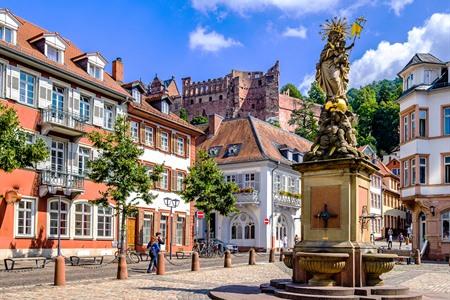 Kornmarkt in Heidelberg, Duitsland
