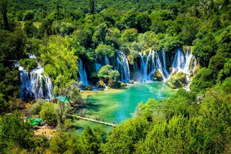 Kravica watervallen bezoeken in Ljubuški (Bosnië en Herzegovina)