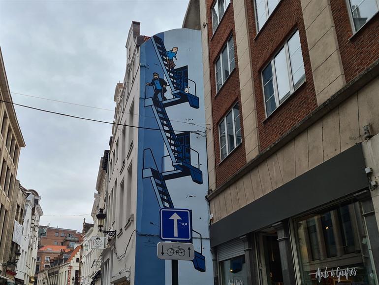 Kuifje stripmuur Brussel