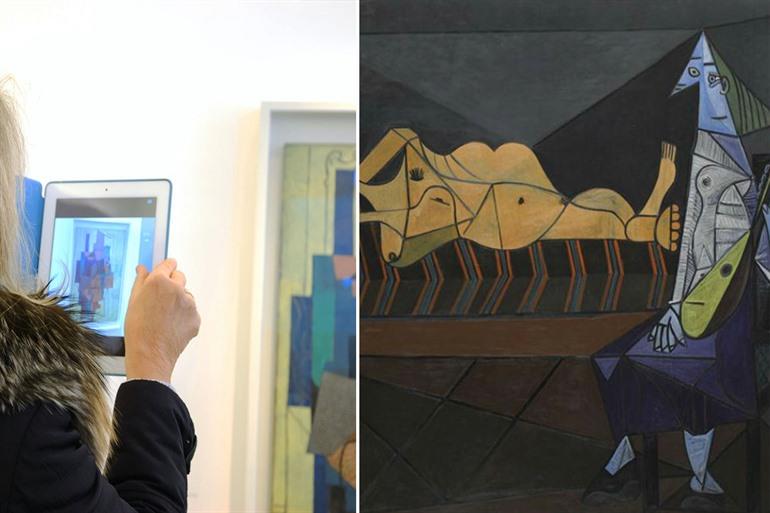 Kunstwerken in het Picasso Museum in Parijs