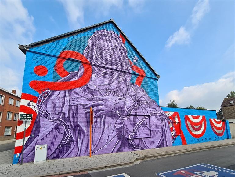 KYMO ONE, Street-art muurschilderingen in Brugge