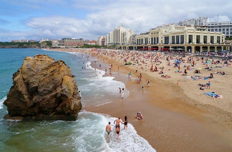 La Grande Plage in Biarritz