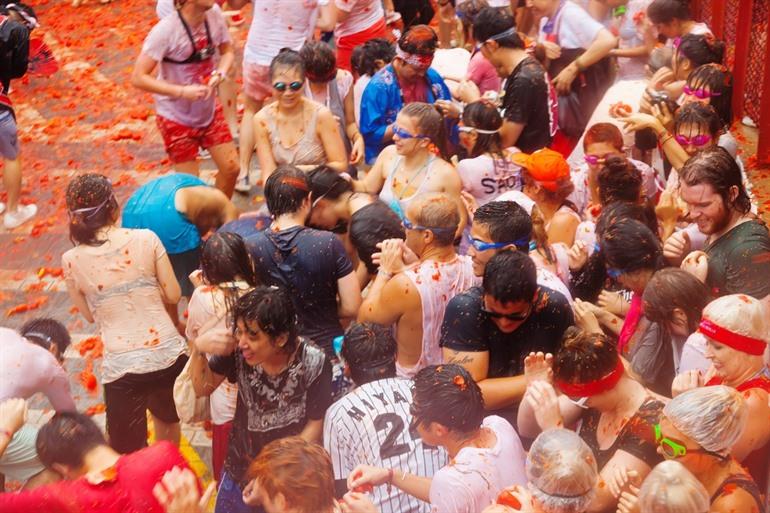 La Tomatino tomatenfestival Bunol