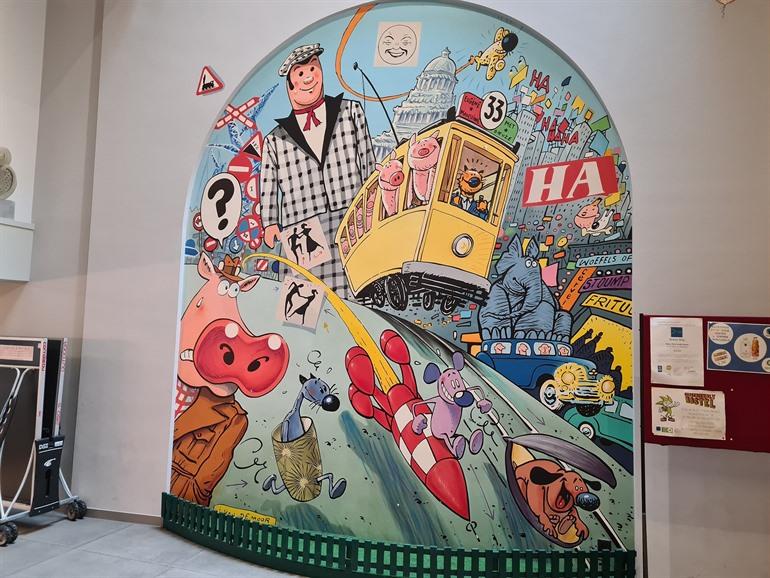 La Vache Stripmuur Brussel