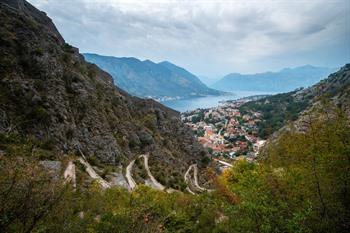 Ladder van Kotor wandeling met 70 haarspeldbochten