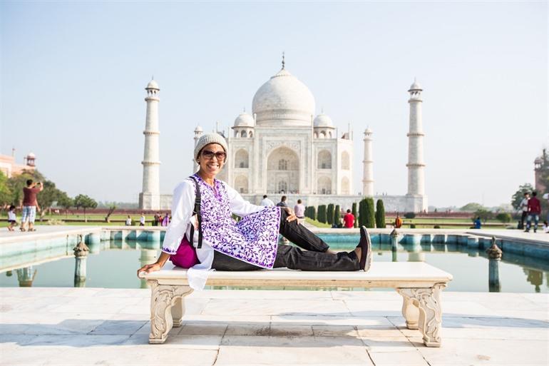 Lady Di bankje Taj Mahal
