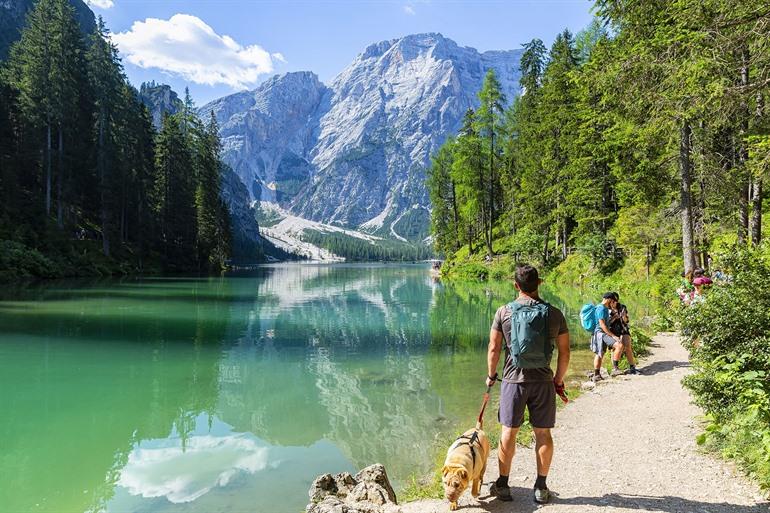 Lago di Braies of Pragser Wildsee wandeling, Dolomieten