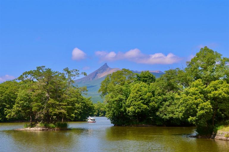 Lake Onuma in het natuurpark