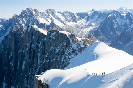 Landschap van de Mont Blanc, Frankrijk