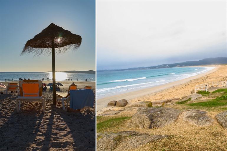 Lanzada beach in Galicië, Spanje