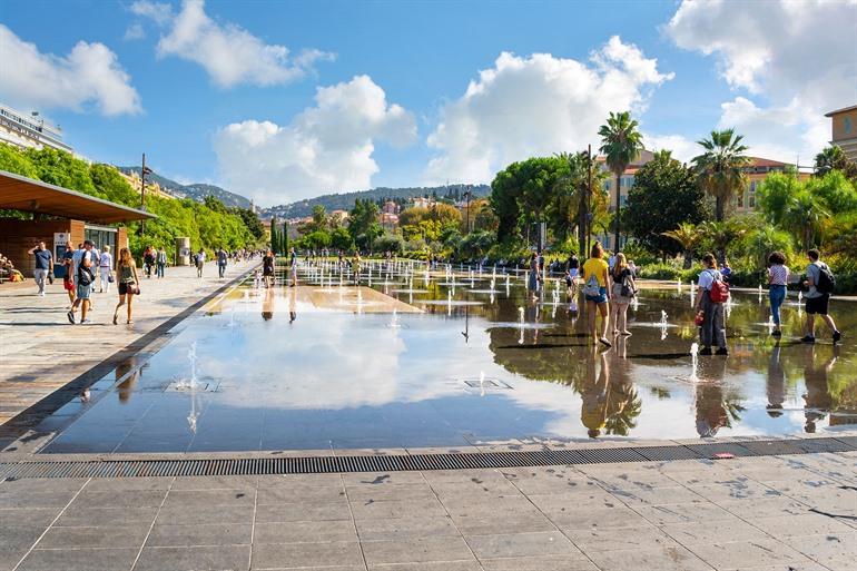 Le Promenade du Paillon in Nice, Frankrijk