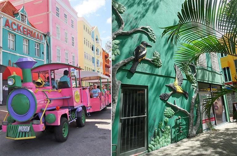 Levendige centrum van Curaçao