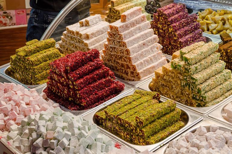 Lokum (Turks fruit), Grand Bazaar in Istanbul