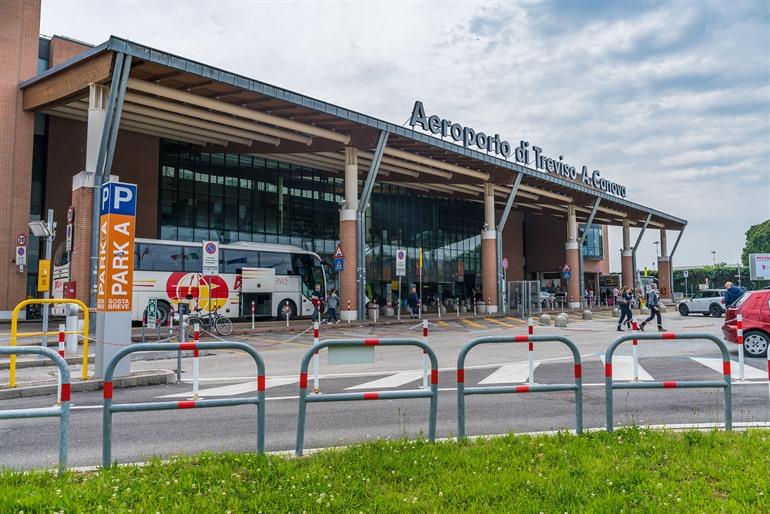 Luchthaven Treviso nabij Venetië