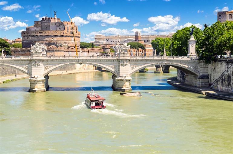 Maak een rondvaart op de Tiber in Rome
