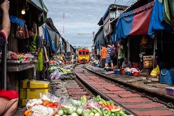 Maeklong Railway Market, Thailand