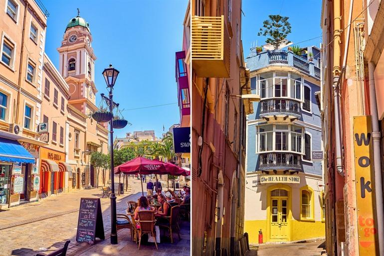 Main Street, de belangrijkste winkel- en wandelstraat van Gibraltar