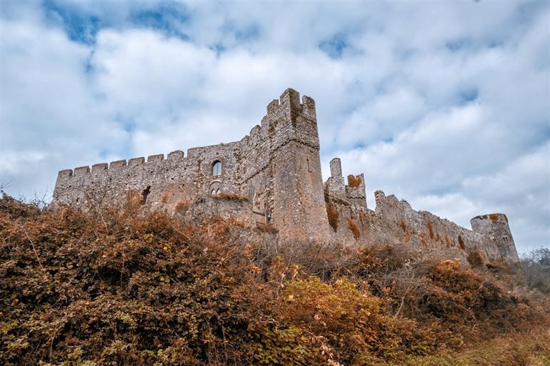 Manorbier Castle in Wales