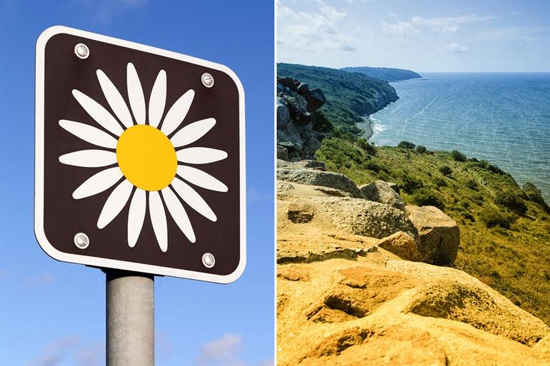 Marguerite route bord in Denemarken