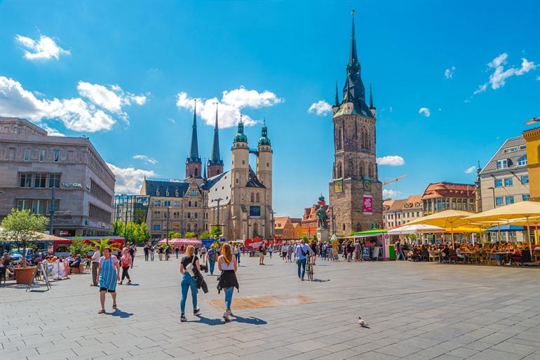 Marktplein van Halle (Saale)