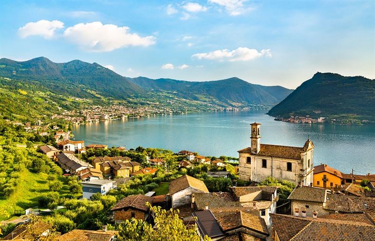 Marone bezoeken langs het Iseomeer, Noord-Italië