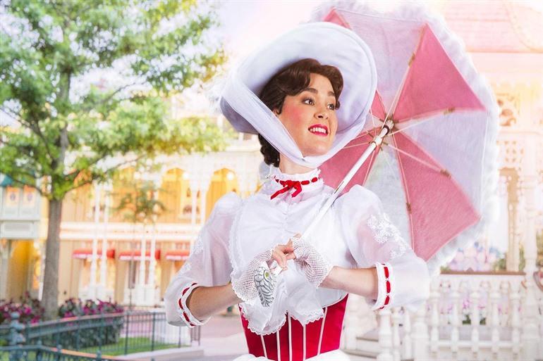 Mary Poppins ontmoeten tijdens het Disney Music Festival, Disneyland Parijs