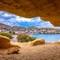 Matala Beach vanuit een grot, Kreta