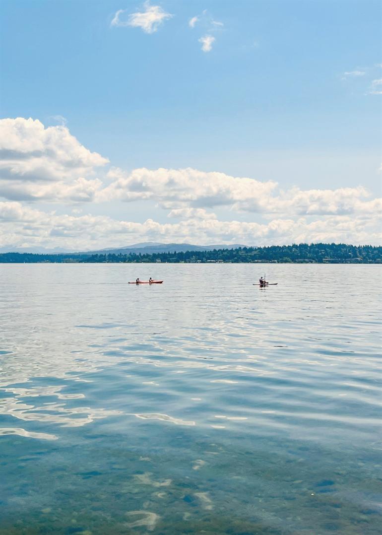 Met de kajak op Lake Washington