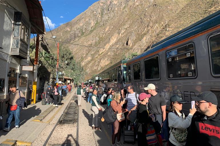 Met de trein naar Ollantaytambo